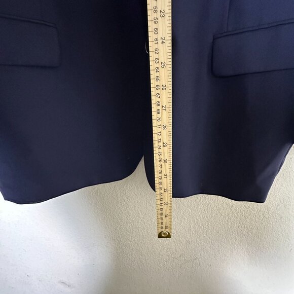 Jack Victor Men Navy Blazer Canada Exclusive Von Maur Size 44R Wool Silk Blend - Picture 7 of 16